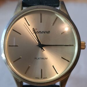 Geneva Platinum #4752 Goldtone Men's Watch